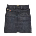 Diesel Dark Blue Denim Mini Skirt Uk Women's W30