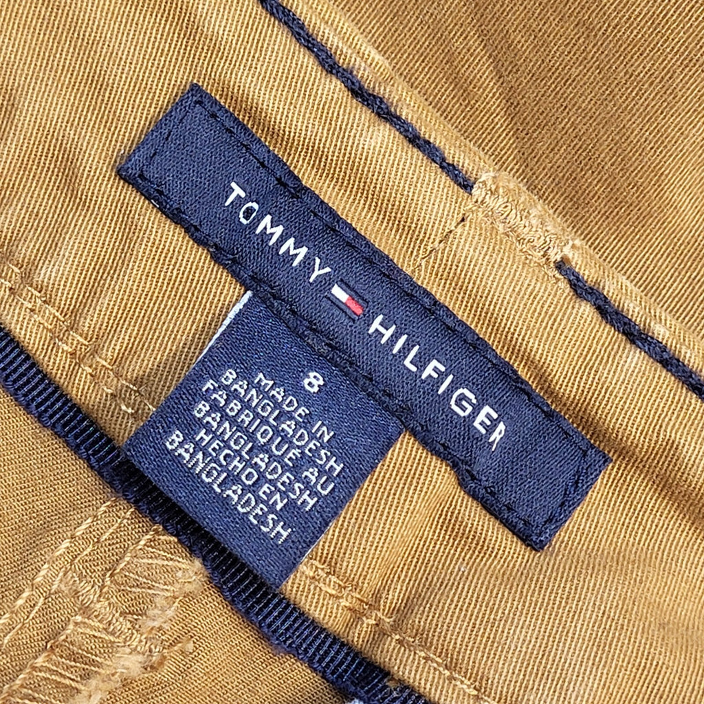 Tommy Hilfiger 90s Vintage Brown Straight Chino Trousers Uk Women's 14 W32 L30