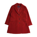 Dedica Red Vintage 80s Button Wool Coat Uk Women's Size 12