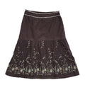 Sixth Sense Brown Vintage Y2K  Pleated Skirt Uk Women's Size 14 W32