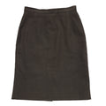Marks & Spencer Vintage 90's Brown Solid Pencil Skirt Uk Women's Size 8 W26