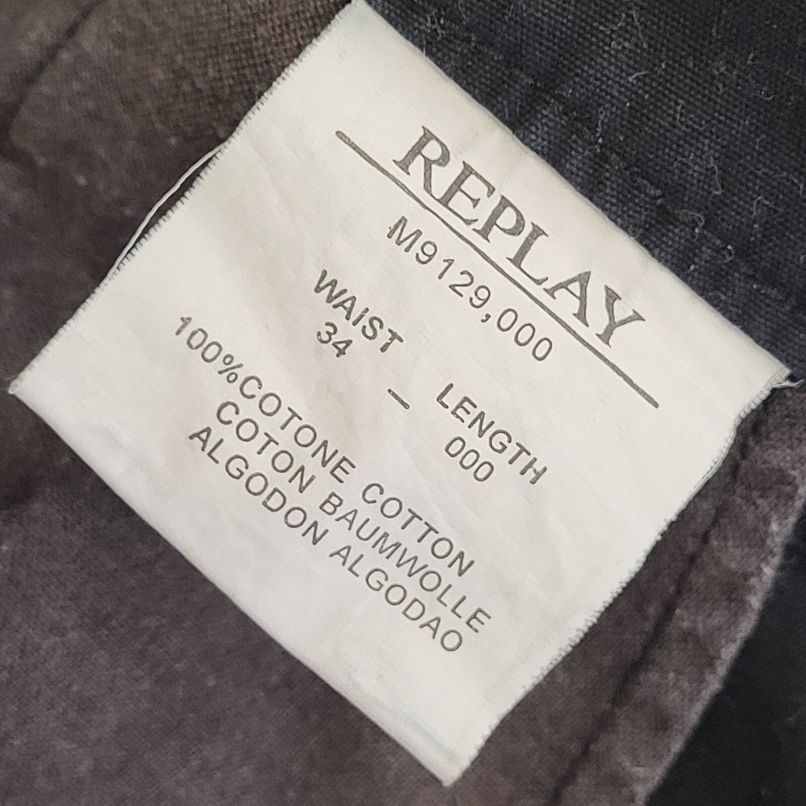 Replay Vintage 90's Black Casual Shorts With Pockets Uk Men's Size L W34