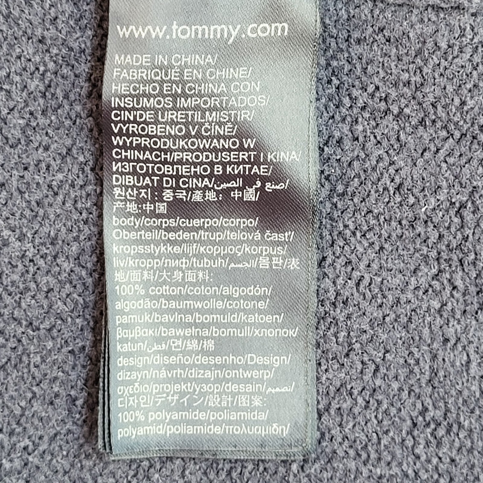 Tommy Hilfiger Navy Blue Y2k Crew Neck Jumper Uk Men's Size Medium