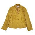 CC Vintage 90s Yellow Viscose Blend Jacket Uk Women's Size 14