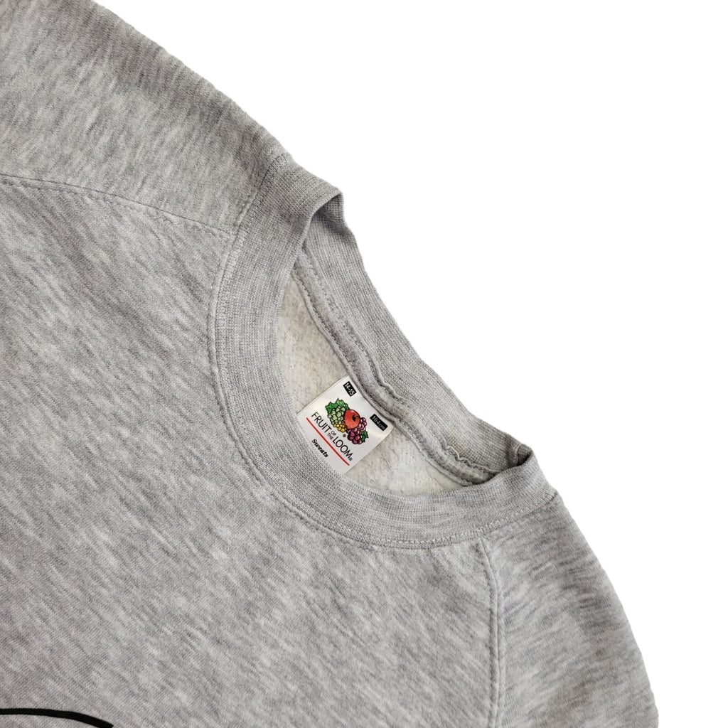 Fruit Of The Loom Grey Angry Birds Sweatshirt Vintage Y2K Boys Age 14-15 Years