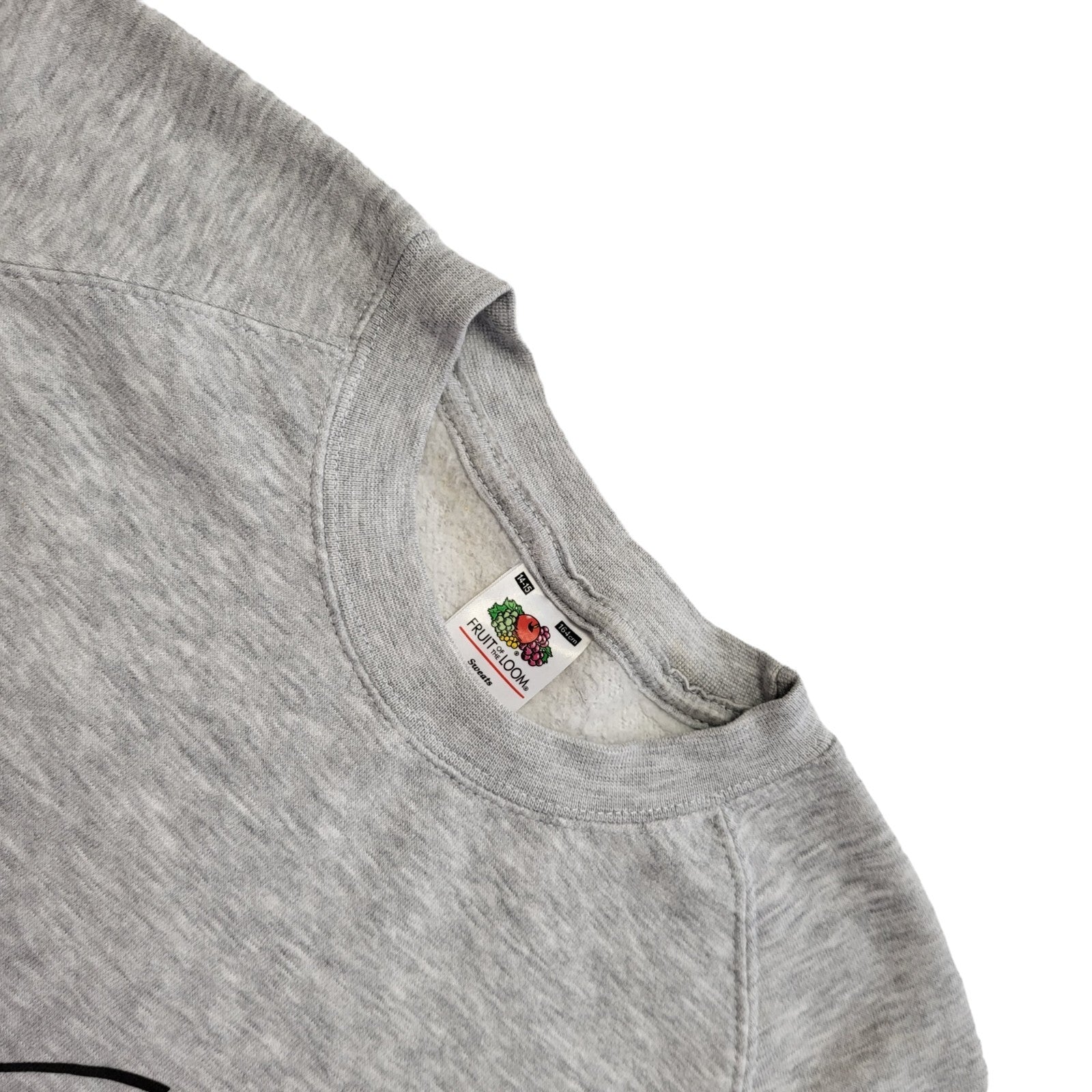 Fruit Of The Loom Grey Angry Birds Sweatshirt Vintage Y2K Boys Age 14-15 Years
