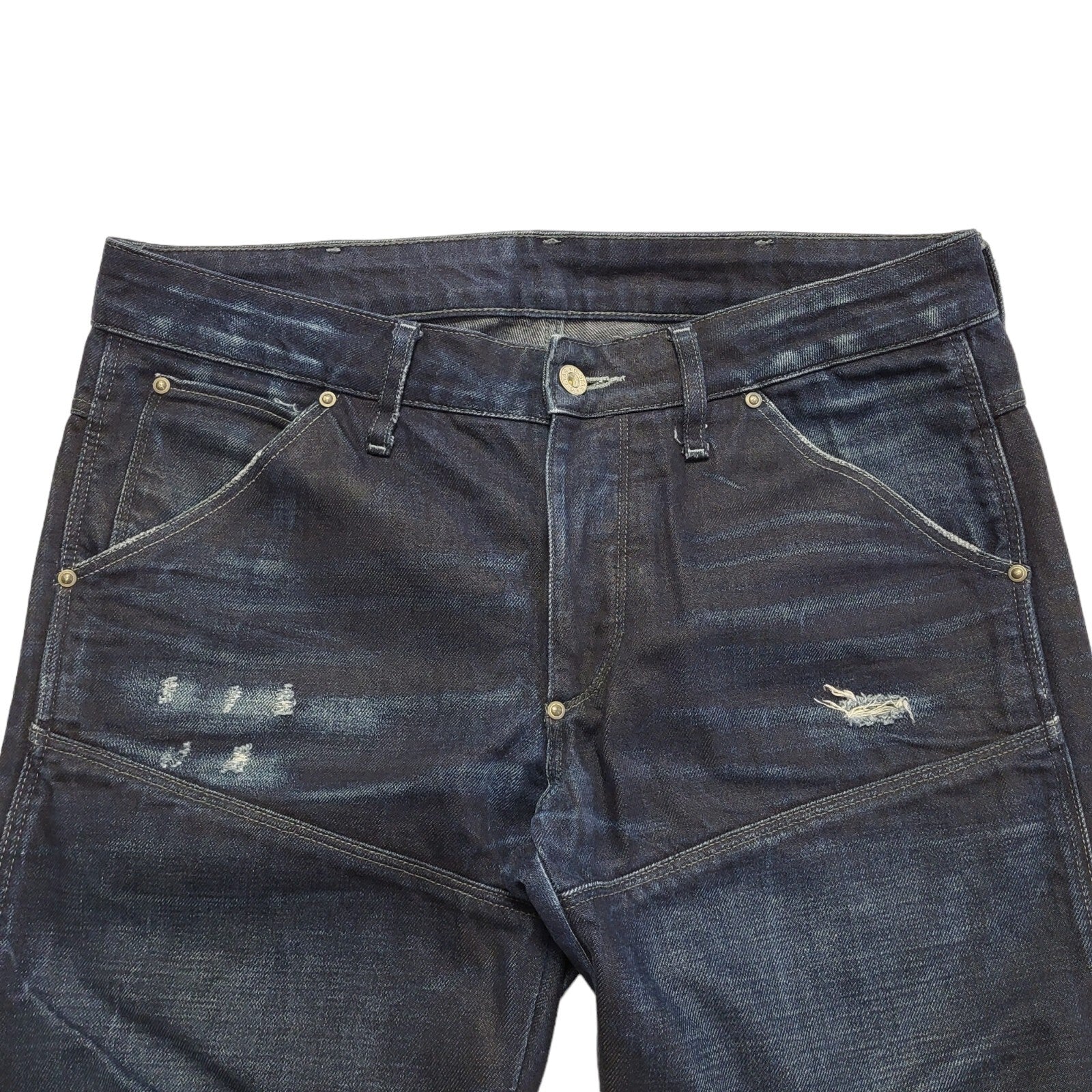 G-Star 5620 Low Tapered Vintage Y2K Blue Denim Jeans Uk Men's Size M W32 L33