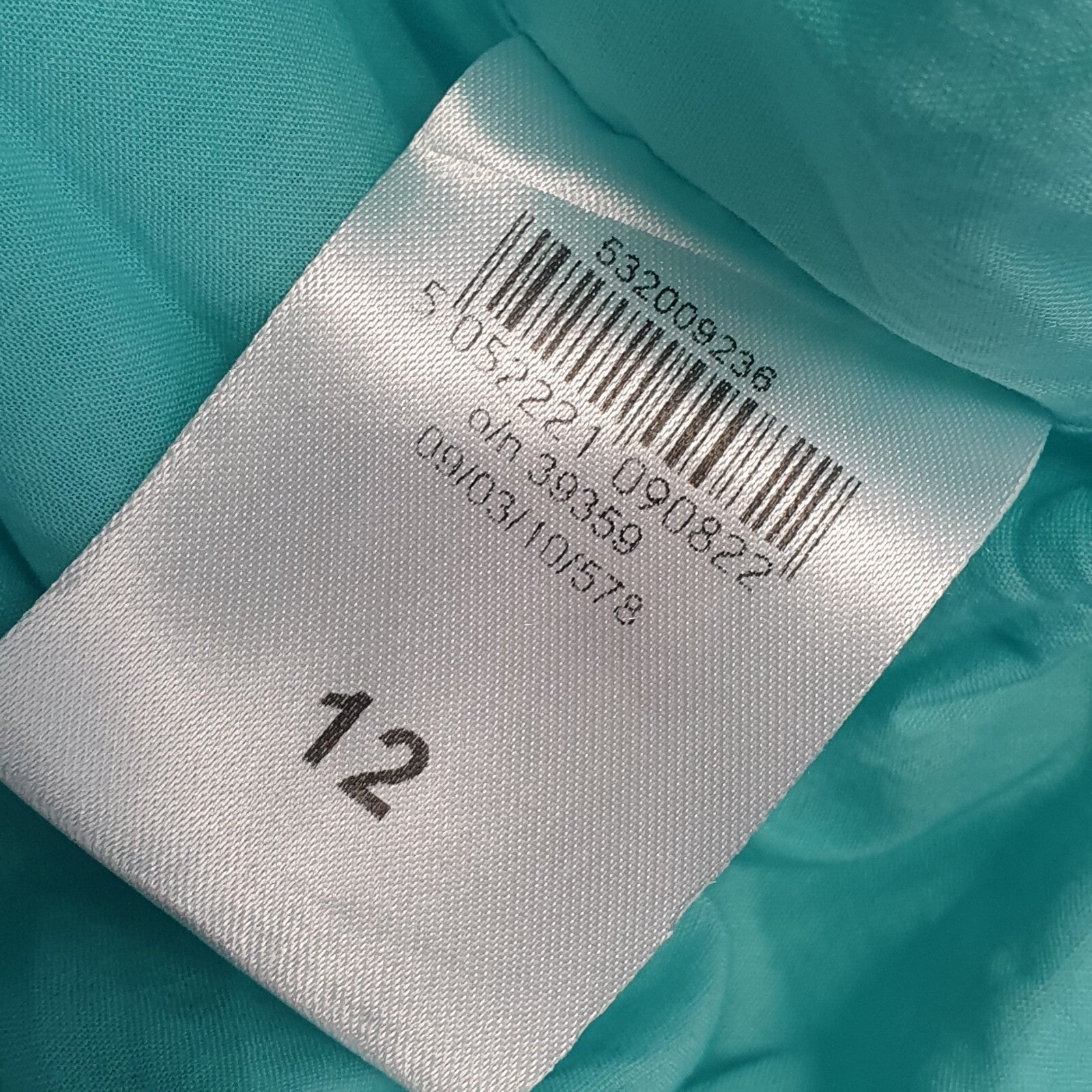 Jane Norman Vintage 90s Turquoise Halterneck Skater Dress Womens UK Size 12