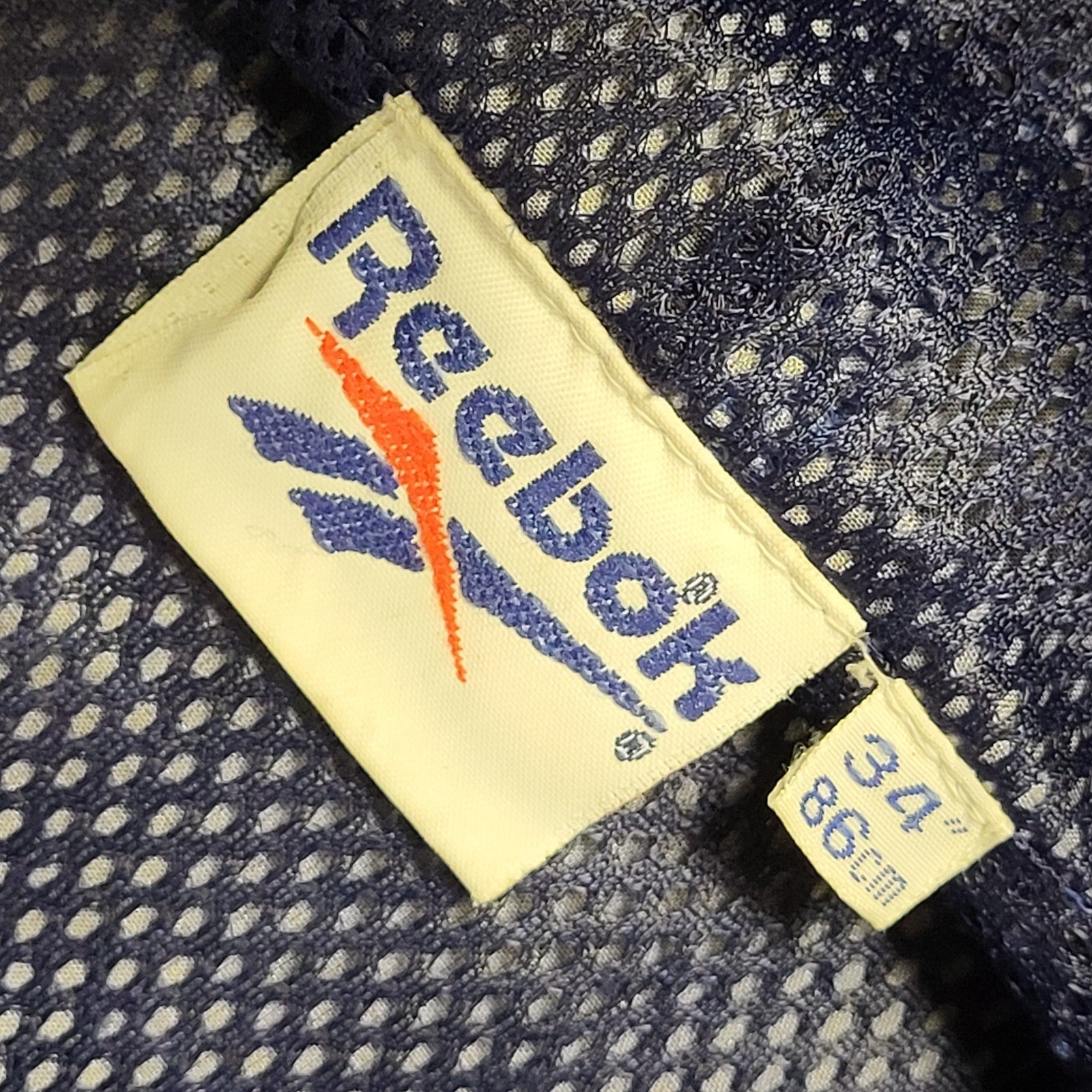 Reebok Blue Vintage 90s 1/4 Zip Sports Hooded Jacket Uk Women's Size 12/14