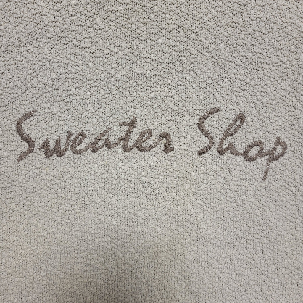 The Sweatershop Vintage 90's Beige Round Neck Jumper Mens UK L/XL