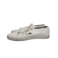 Lacoste Riberac White Leather Lace Up Trainers Uk 5
