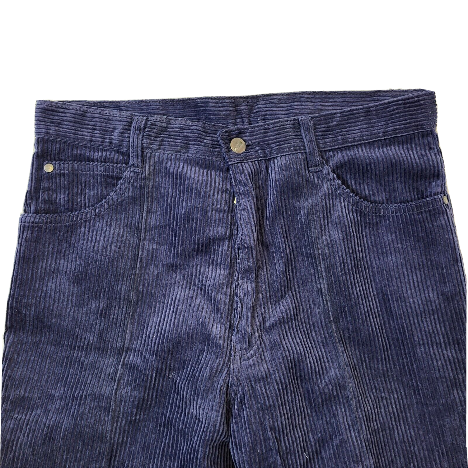 Vintage 80s Dark Blue Straight Leg Corduroy Jeans Men's Size S W30 L33