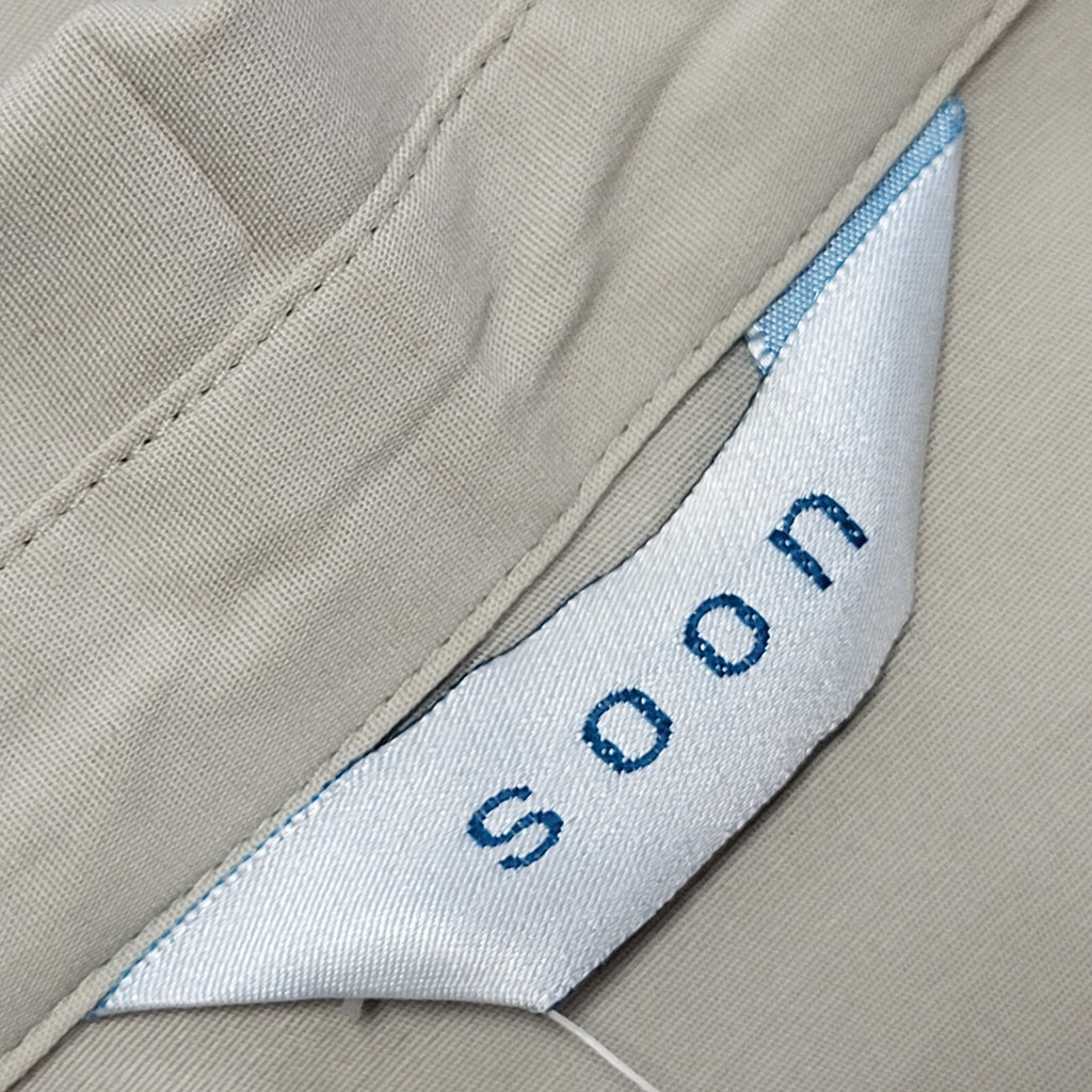 Soon Vintage Y2K Beige Shirt Dress BNWT Womens UK Size 18