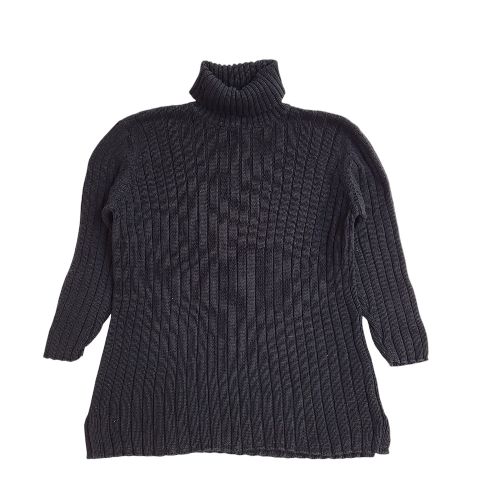 Marks and Spencer Roll Neck Black Vintage 90's Jumper UK Women's Size 18