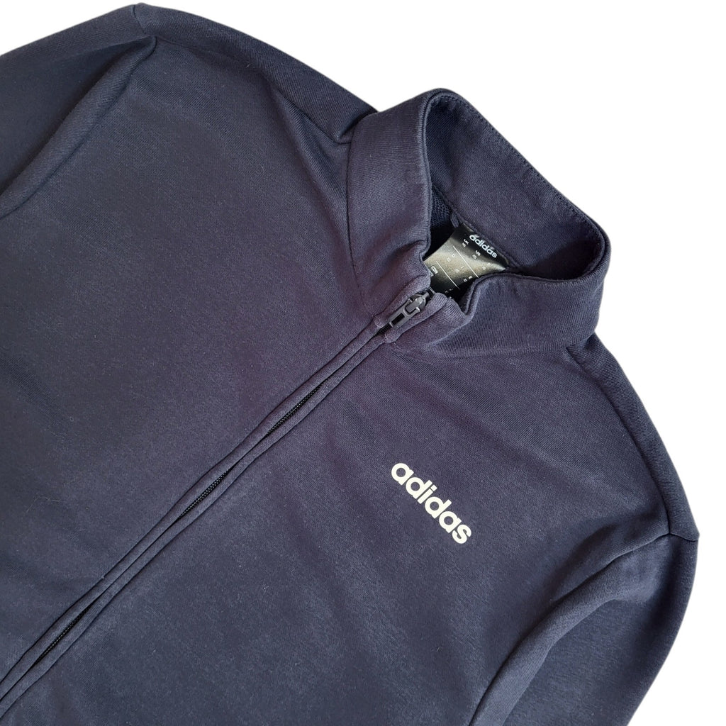 Adidas Blue Full Zip Sports Modern Tracksuit Top Jacket UK Men's Size XS
