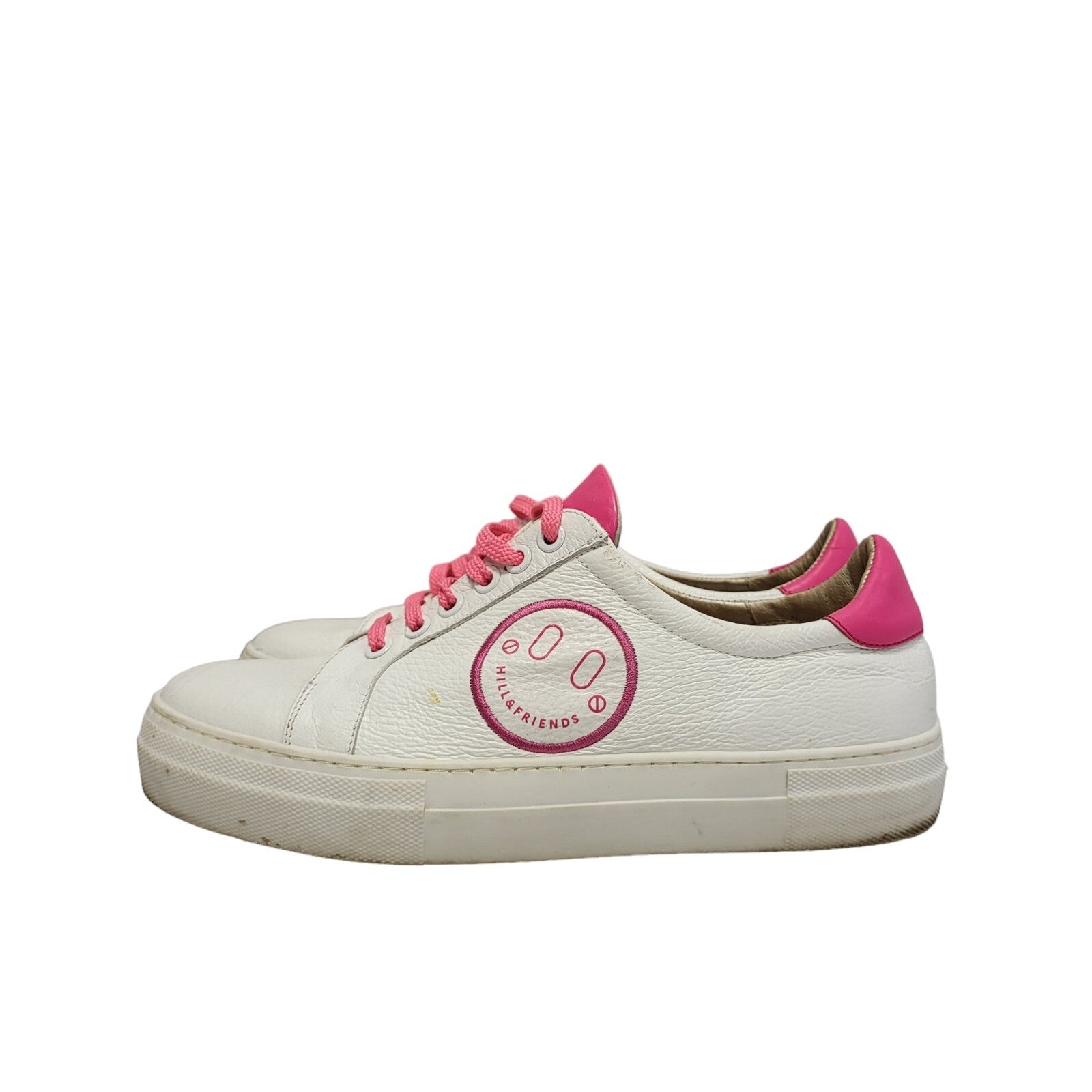 Mill & Friends White Leather Casual Trainers Women's UK 5.5 Eu 36