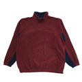 Reebok Red & Navy Y2K 1/4 Zip Fleece Men's Size XL