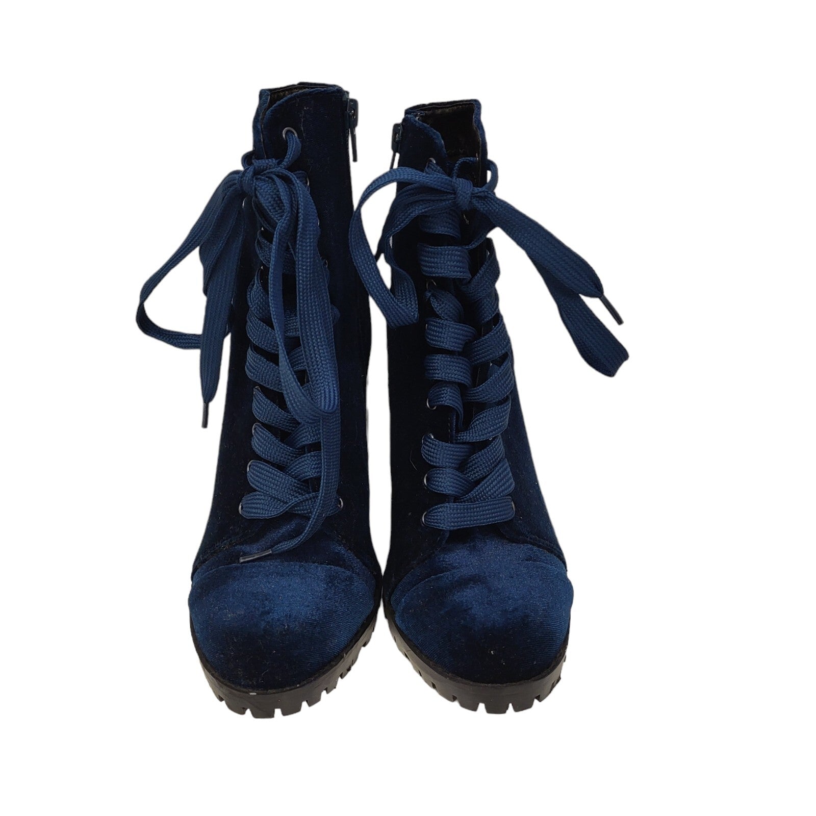 Dorothy Perkins Teal Anthea Lace Up Heeled Boots Uk Women's 4 Eu 37