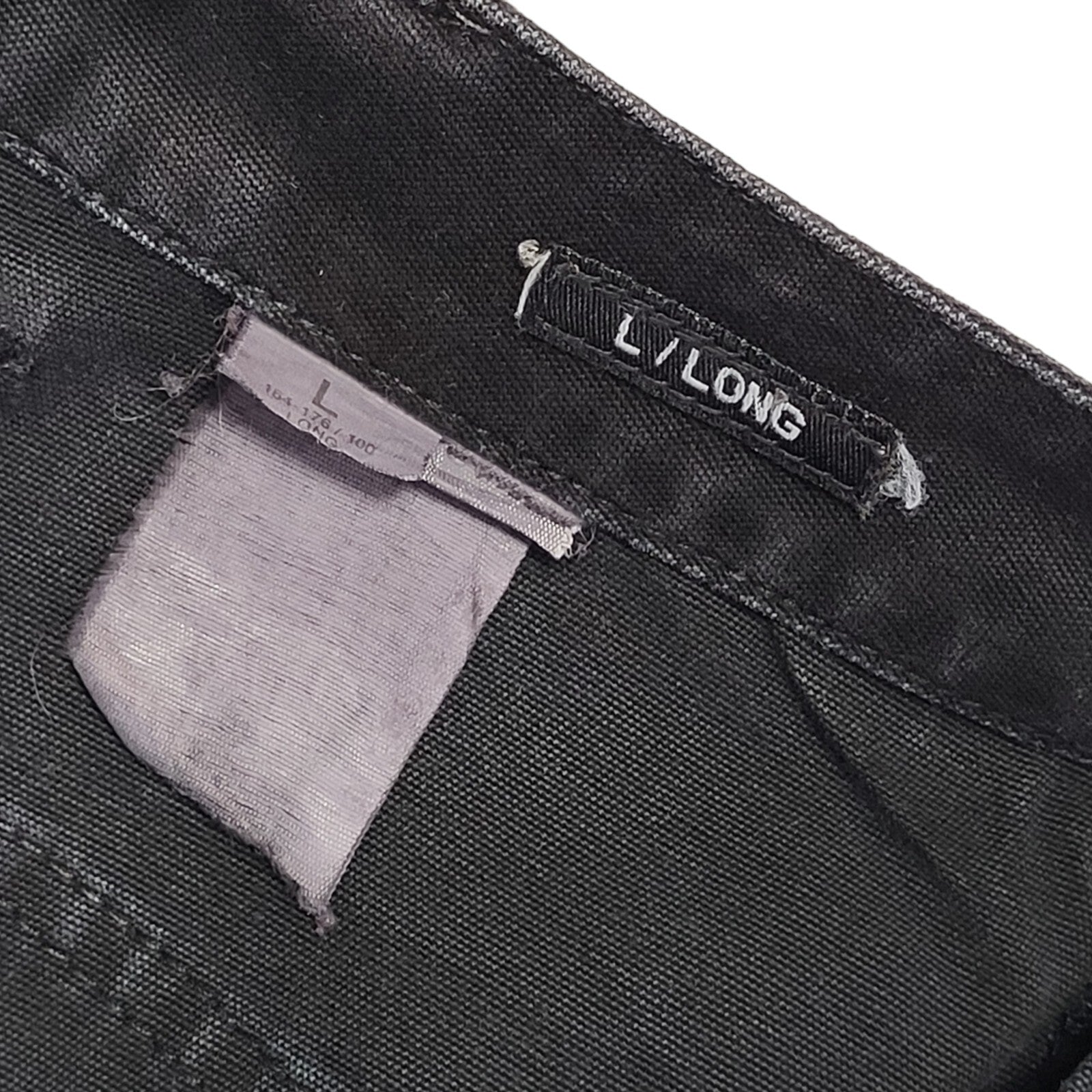 Baggy Black Cargo Pants Womens W32