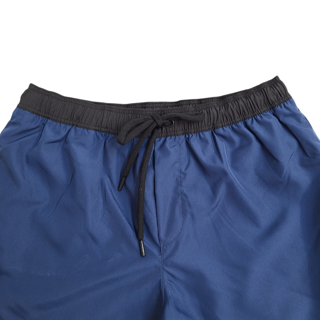 Replay Blue & Black Beachwear Drawstring Shorts BNWT Men's UK Size S W30