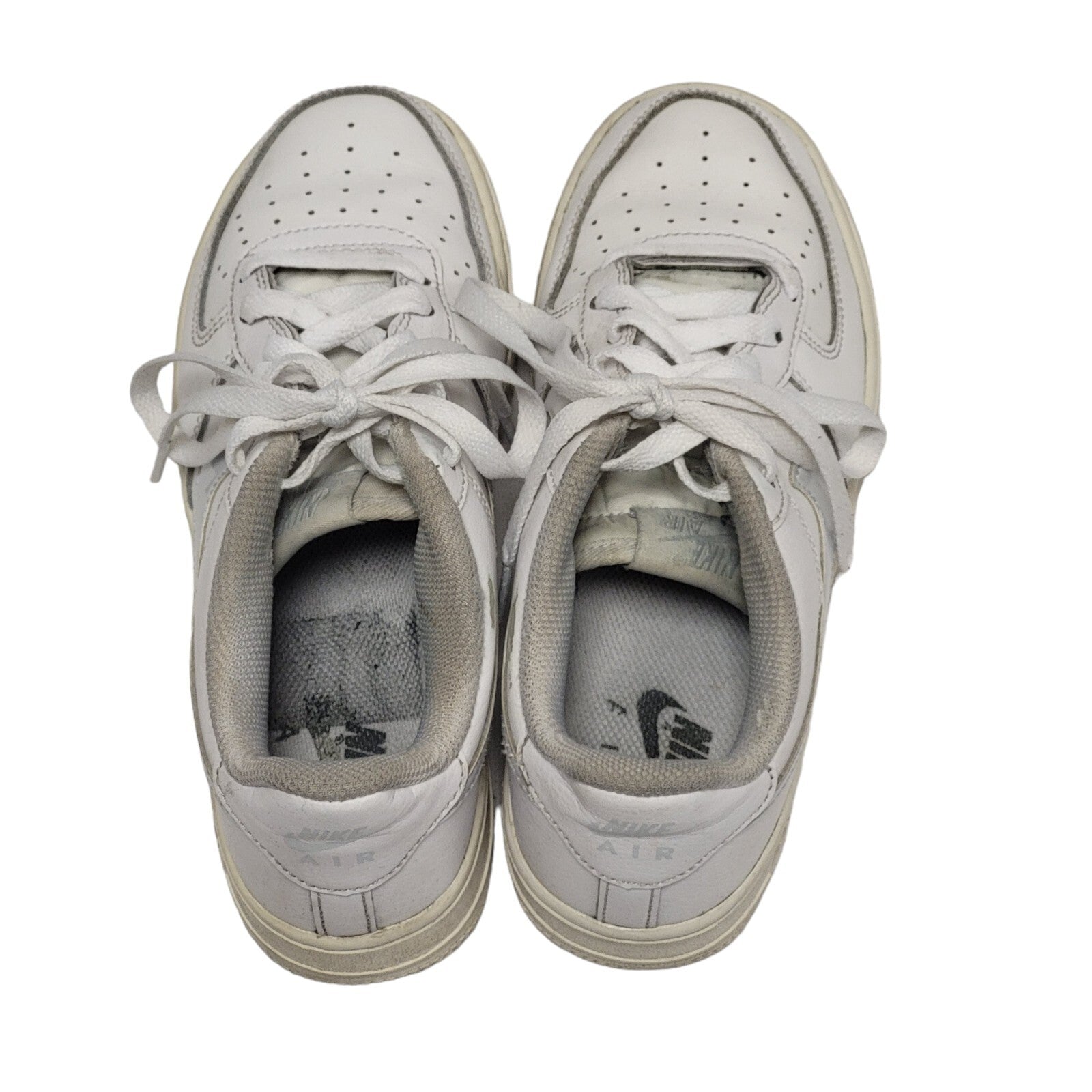 Nike Air Force 1 White Lace-up Trainers Uk Boy's Size 3
