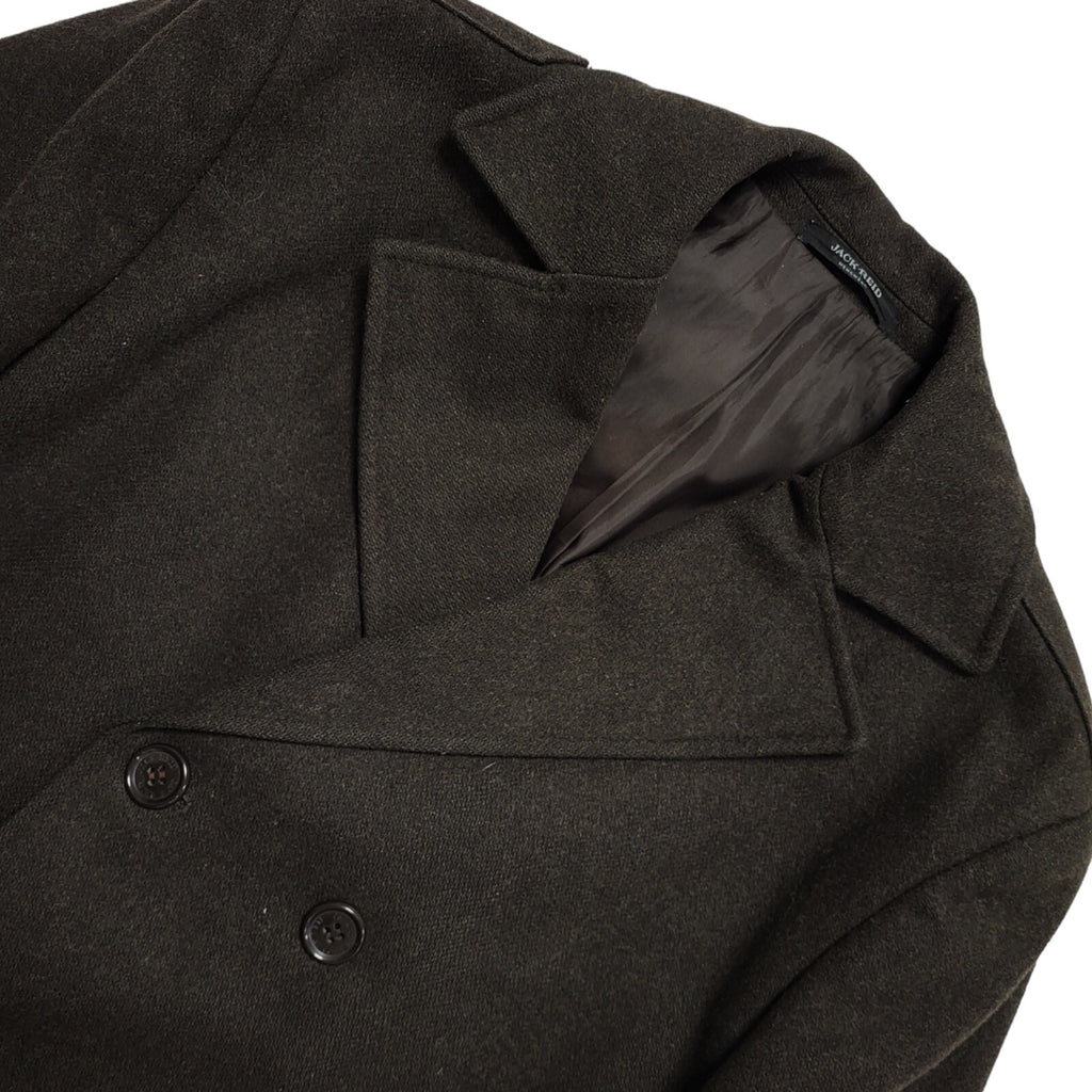 Jack Reid Vintage 90s Wool Brown Overcoat Men's Size Medium