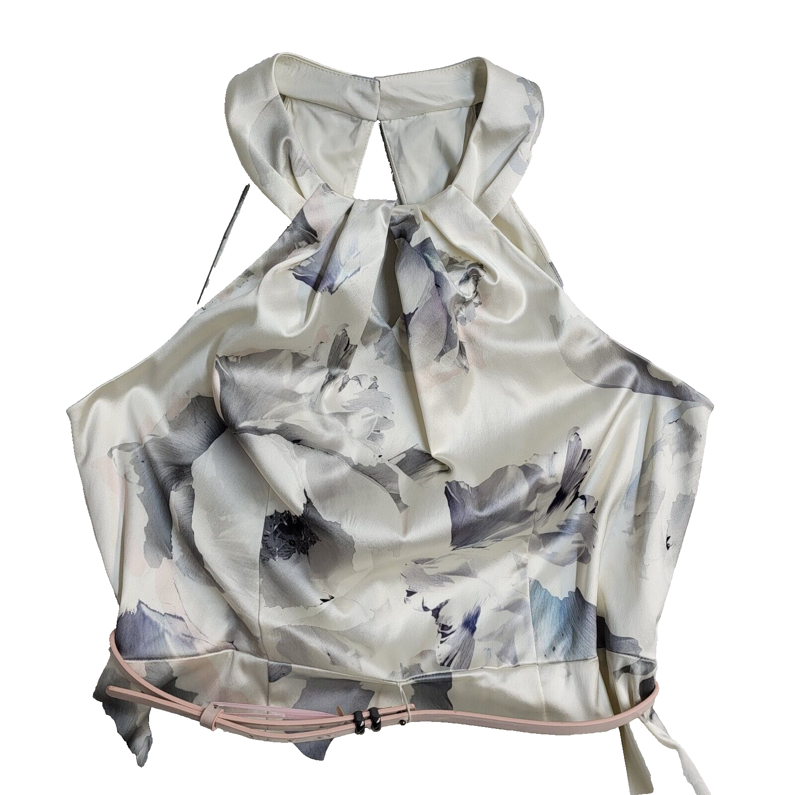 Coast Vintage 90s White Floral Sleeveless Dress Uk Women's Size 18 Bnwt