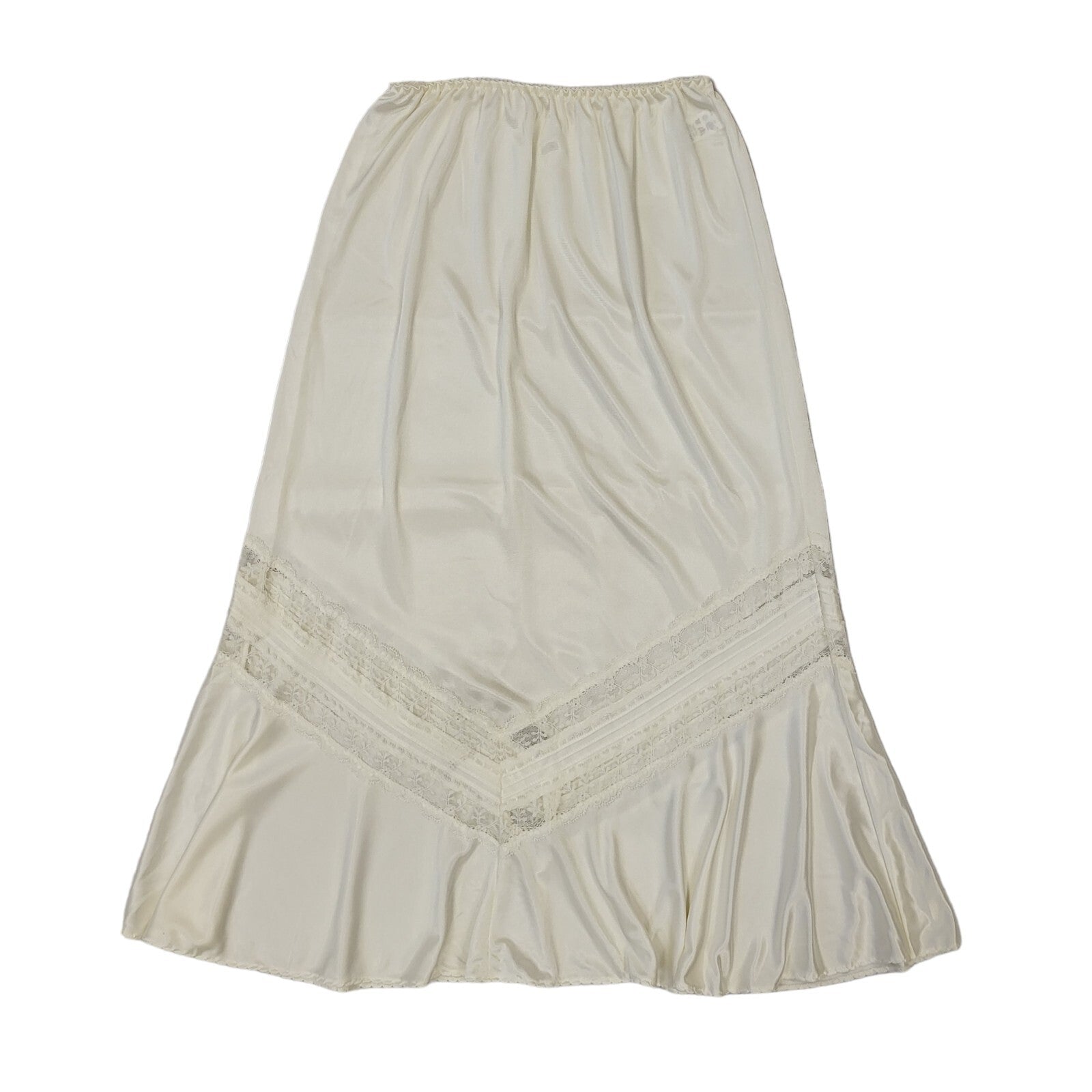 St Michael Vintage 70's White Under Skirt Uk Women's Size 10-12