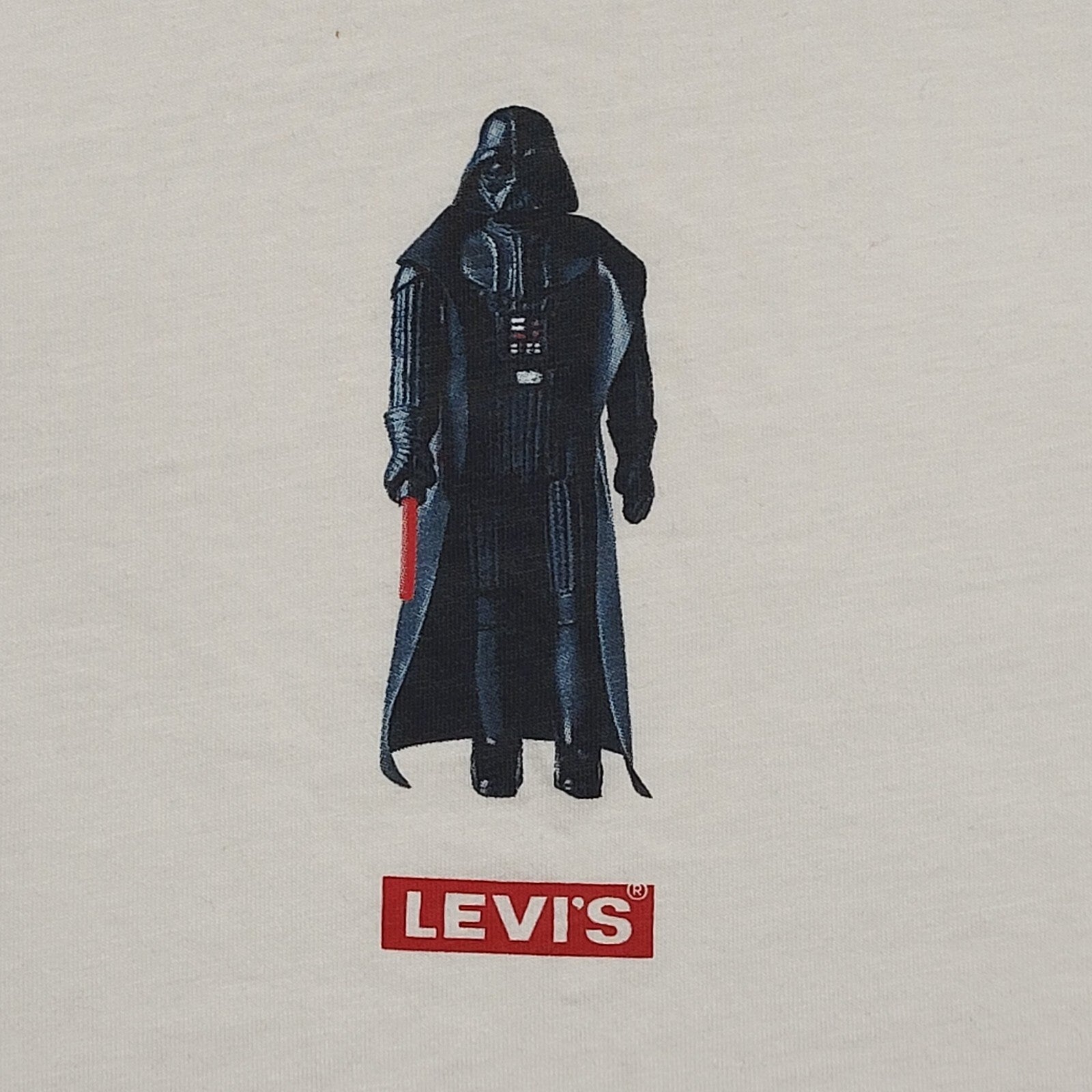Levi's Star Wars Darth Vader White Long Sleeve T-Shirt Mens Size Large