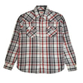 Levi's Grey,Red & Black Western Checked 90s Long Sleeve Shirt Men's Size M