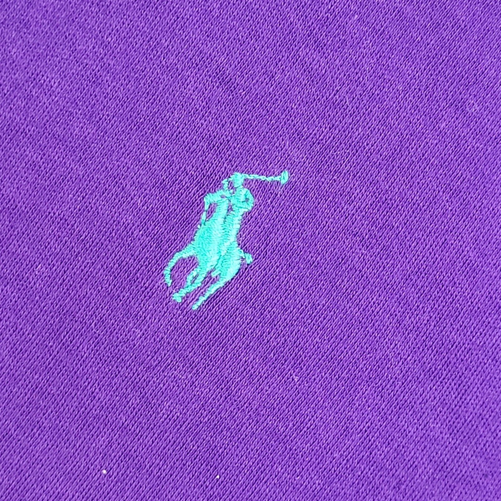 Ralph Lauren Purple Roll Neck Y2K Long Sleeve Jumper UK Women's Size S