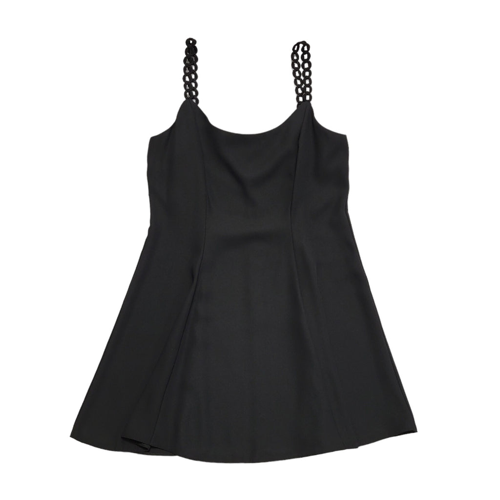 Vintage Bhs 90s Petites Black Fit & Flare Dress Womens BNWT  UK 16