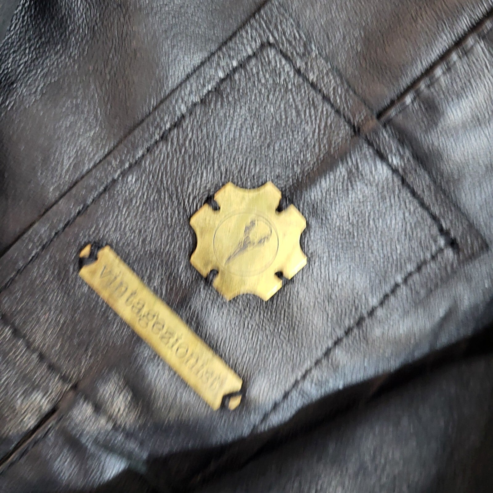 Vintagezionist Vintage Black 90s Leather Jacket Uk Women's Size 8/10