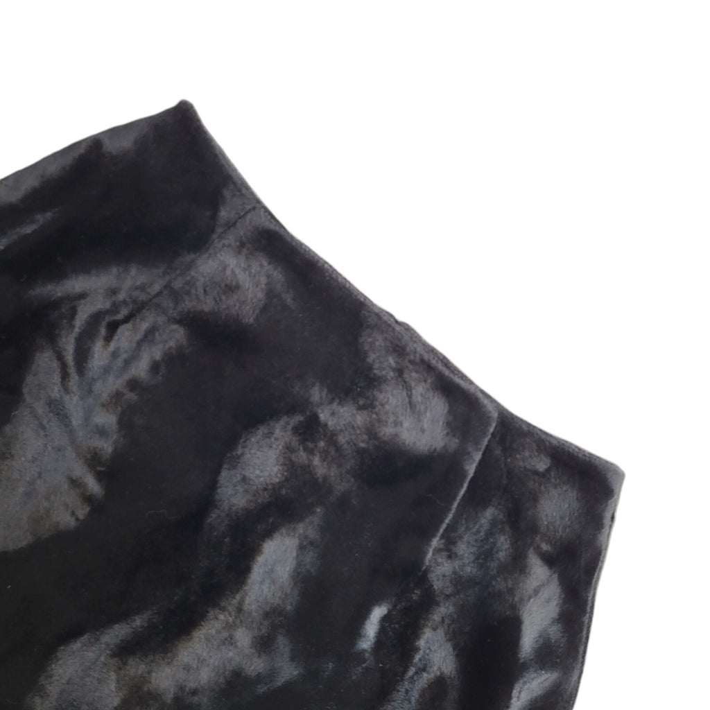 New Look Vintage 90's Black Faux Fur A-Line Skirt BNWT Women's Size 10 W28