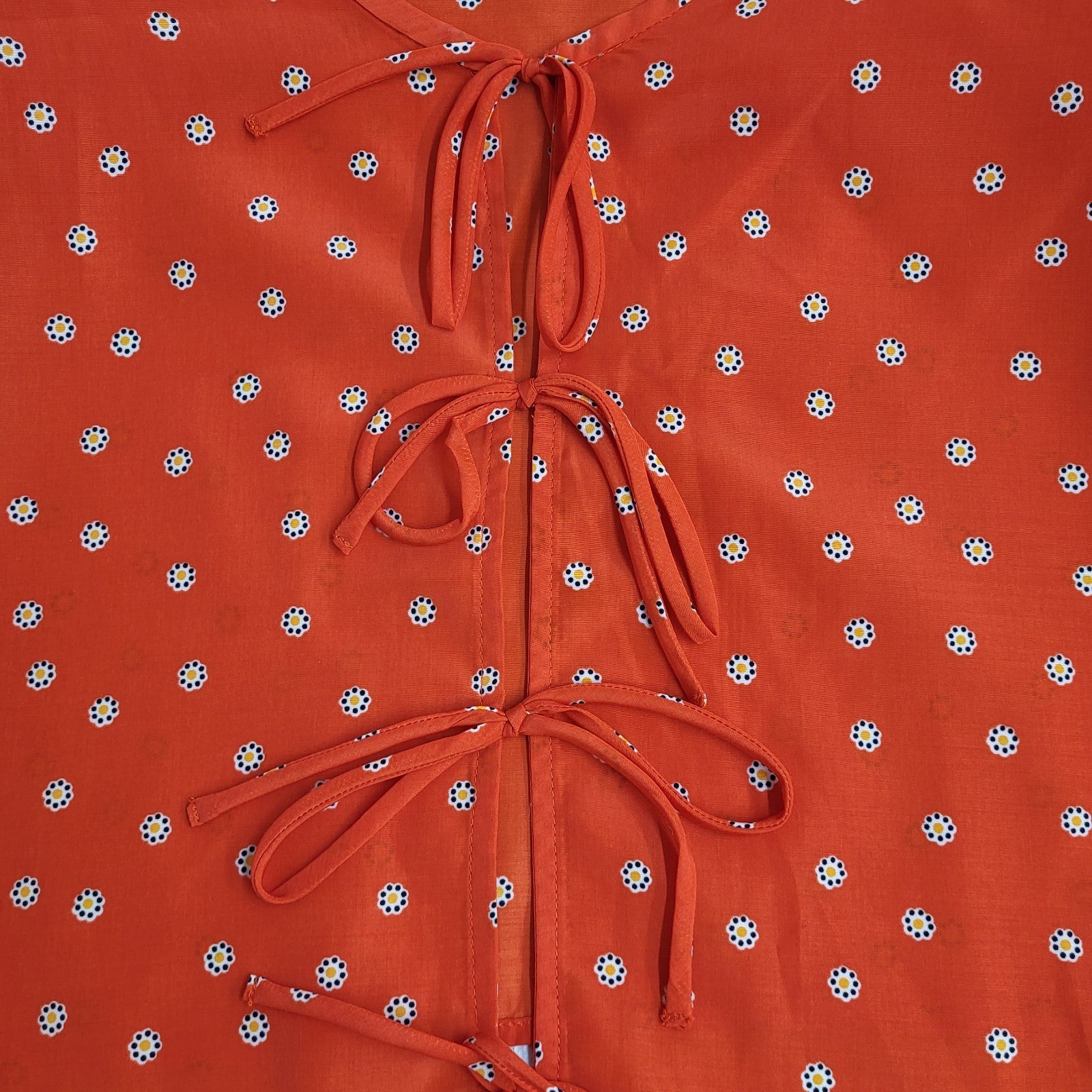 Levi's Blouse Vintage Y2K Dotted Cropped Balloon Sleeve Bnwt Women's Uk 2XL