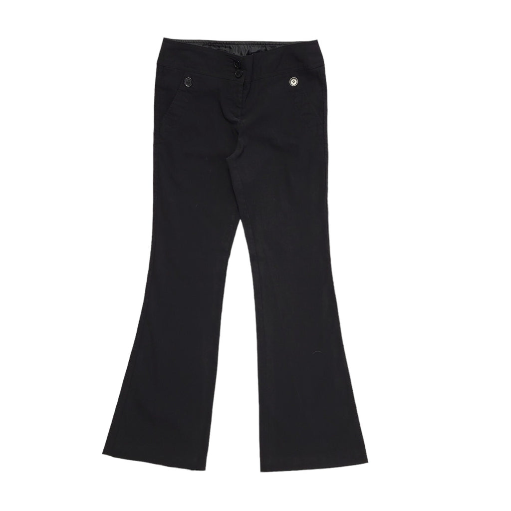 New Look Vintage 90's Black Bootcut Trousers Uk Women's 12 W30 L30
