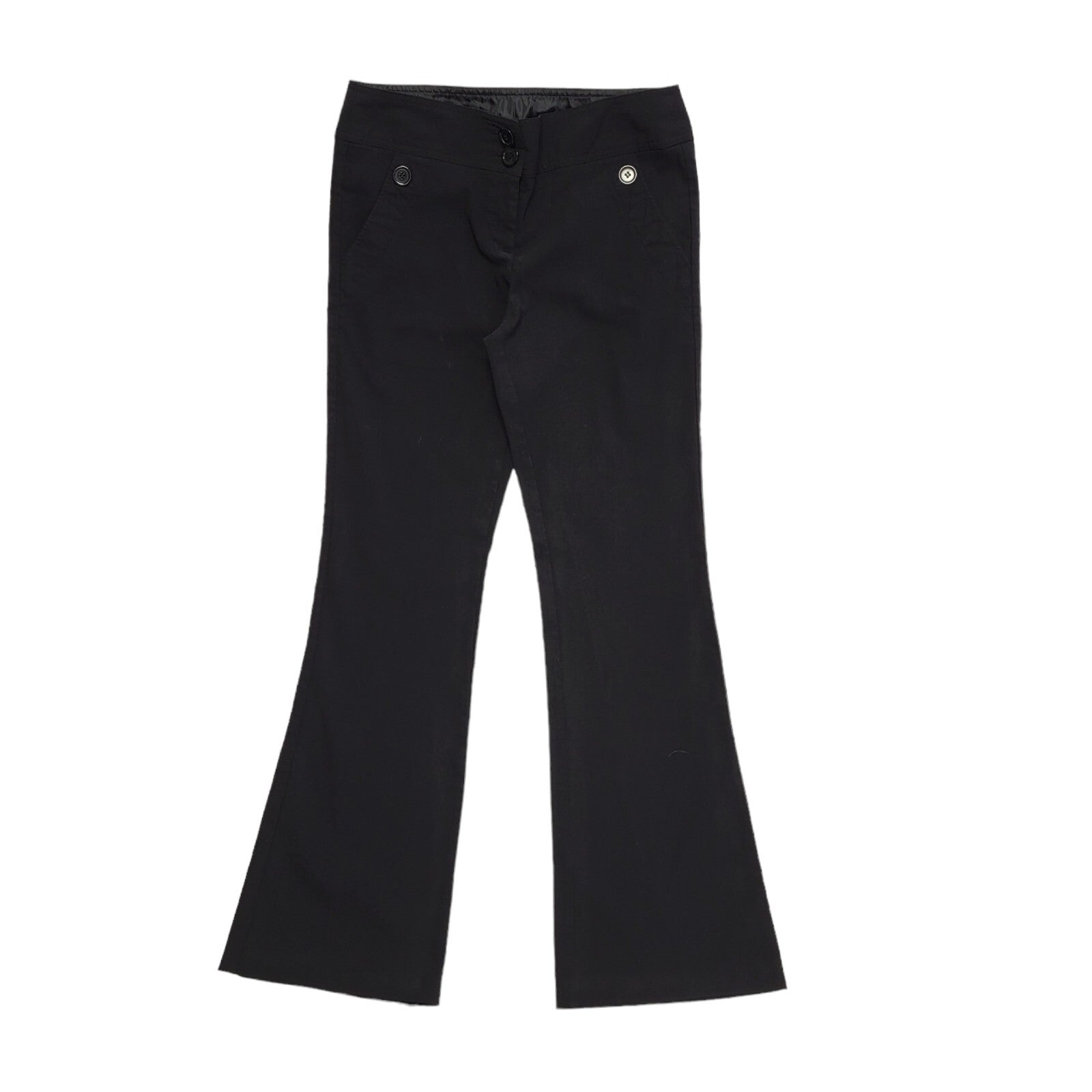 New Look Vintage 90's Black Bootcut Trousers Uk Women's 12 W30 L30