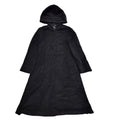 Marks & Spencer 90s Vintage Hooded Black Coat Women's Size 10