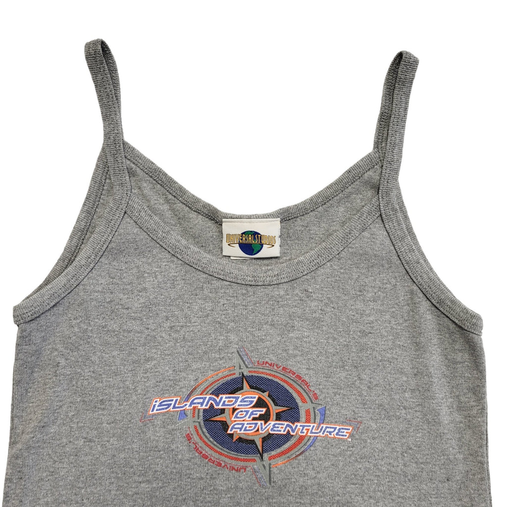 Universal Studio Vintage 90's Grey Islands Of Adventure Strap Top Womens Size M