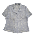 Lucia Vintage 80s Love Heart Buttoned Blouse Women's Uk 16