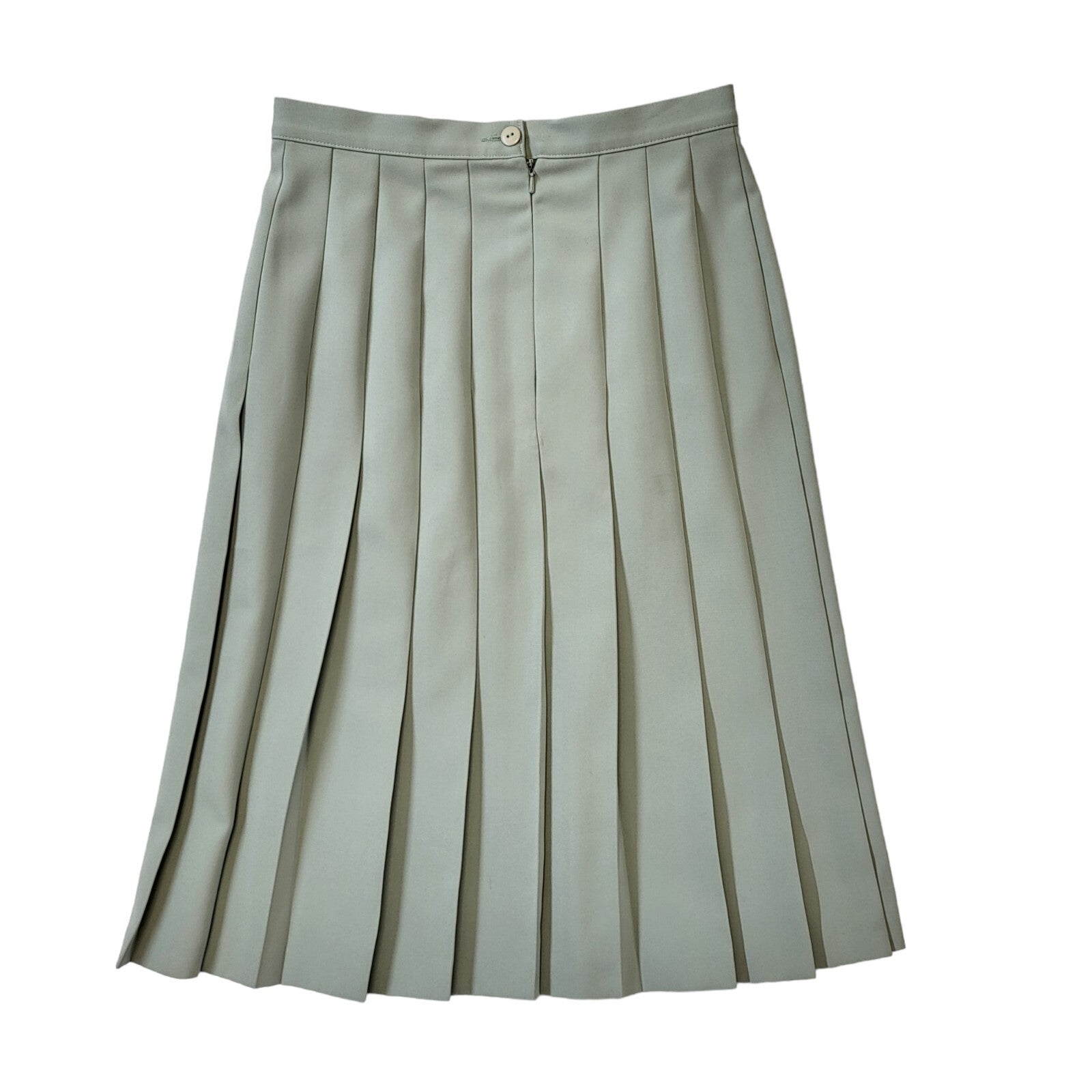 Marks & Spencer St Michael 90s Vintage Green Pleated Skirt Women's Size 12 W30