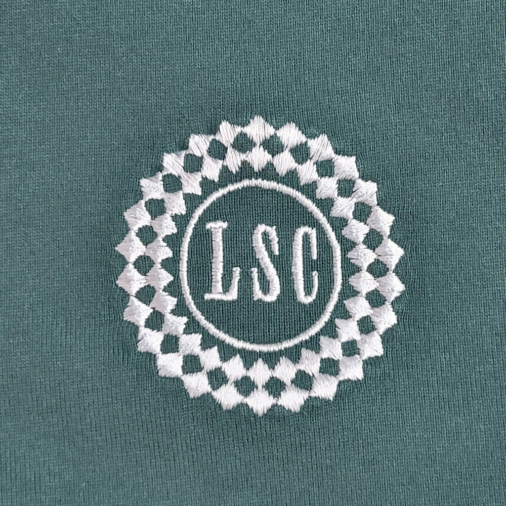 Levi's Green & White Cotton Long Sleeve Polo Shirt Uk Men's Size M