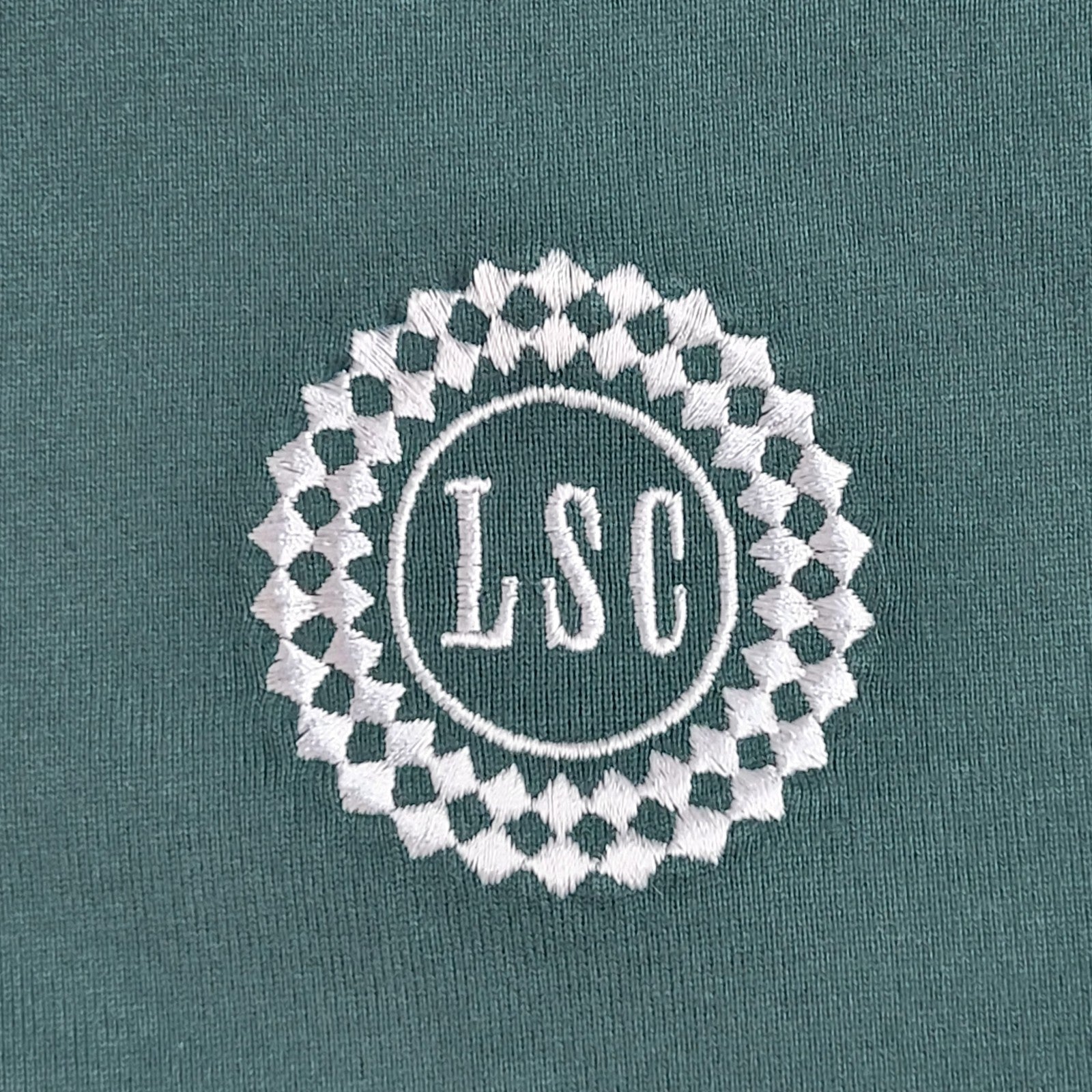 Levi's Green & White Cotton Long Sleeve Polo Shirt Uk Men's Size M