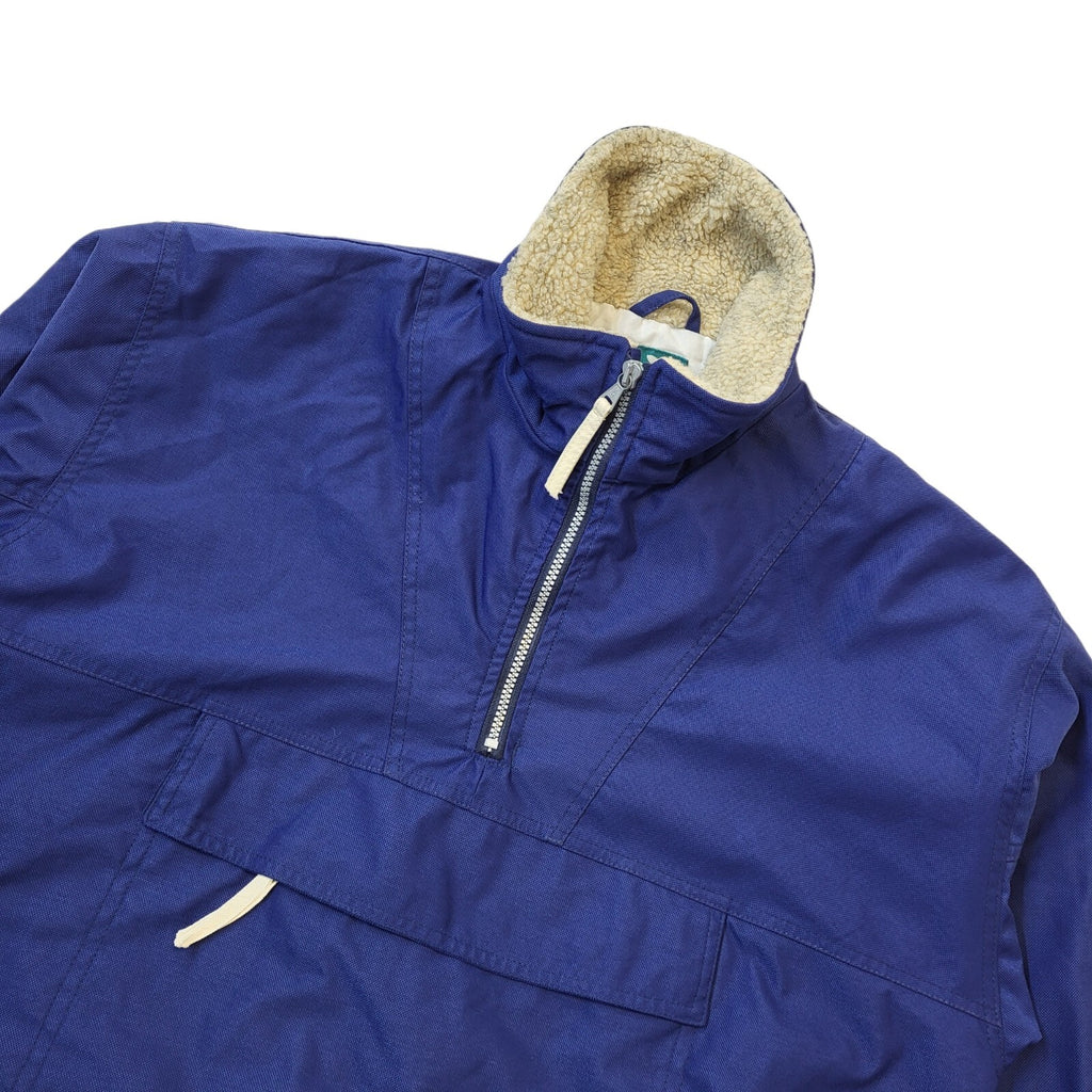 White Stuff 90s Vintage Bud Ice Navy & White 1/4 Zip Jacket Men's Size Large