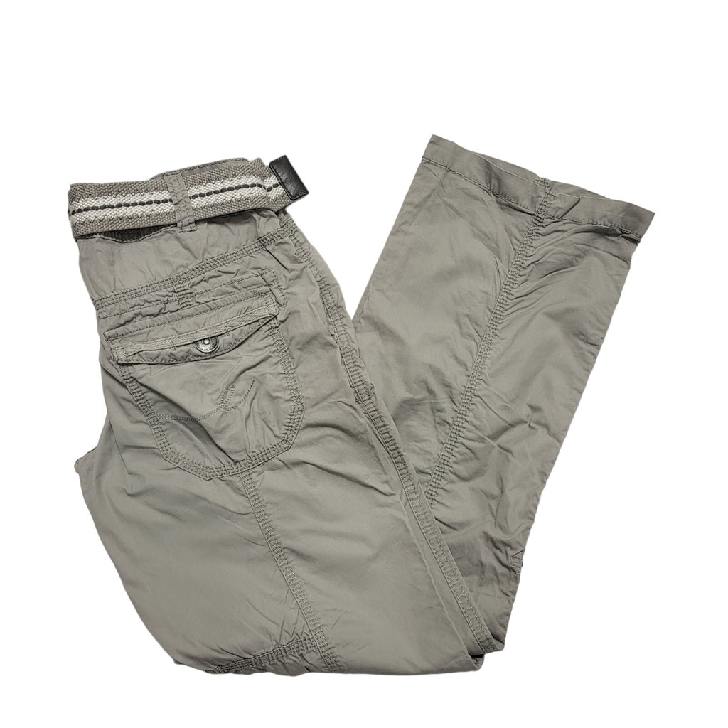 EDC Y2k Vintage Grey Straight Leg Casual Trousers Uk Women's 10 W28 L30