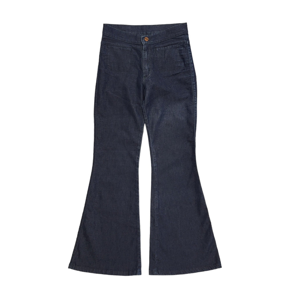 Wrangler 90s Dark Blue Wide Leg Denim Jeans Uk Women's Size 10 W28 L30