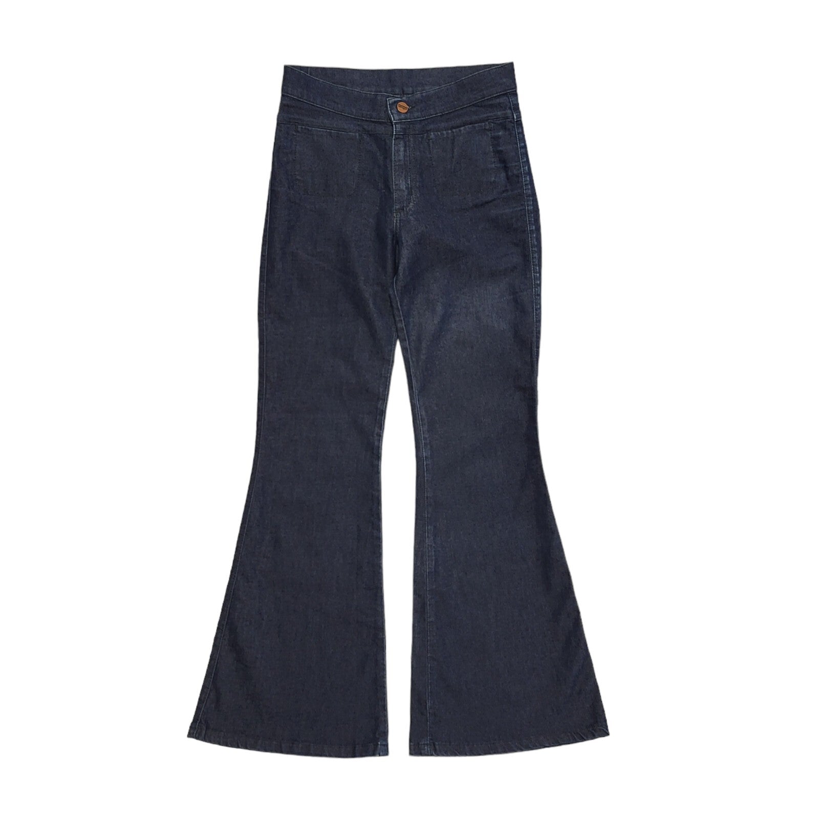 Wrangler 90s Dark Blue Wide Leg Denim Jeans Uk Women's Size 10 W28 L30