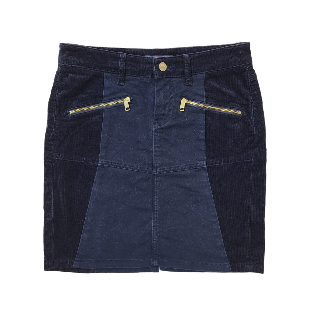 Tommy Hilfiger Corduroy Blue Mini Skirt Women's Size 10 W28