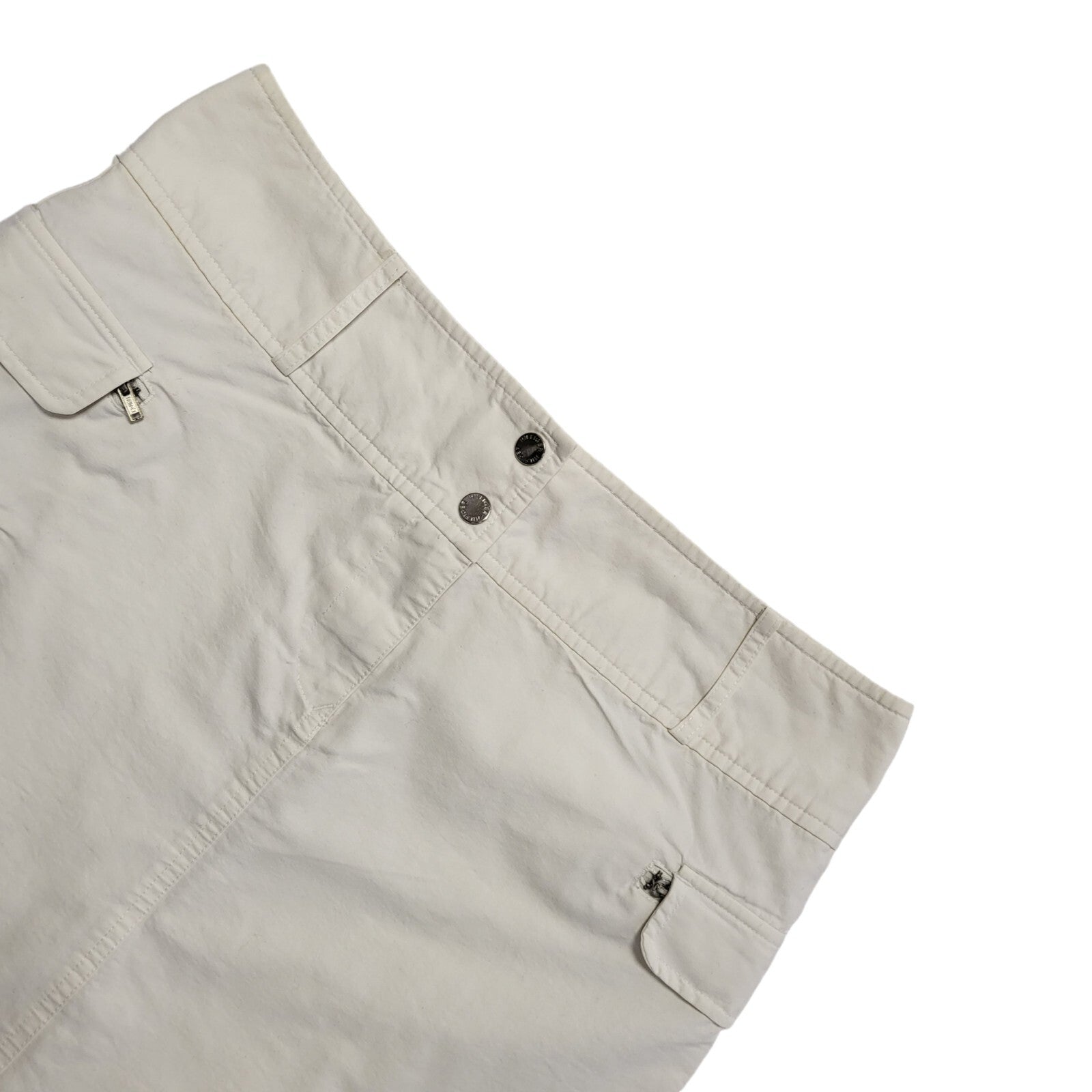 Tommy Hilfiger White Cotton Mini Skirt Uk Women's Size 16 W34