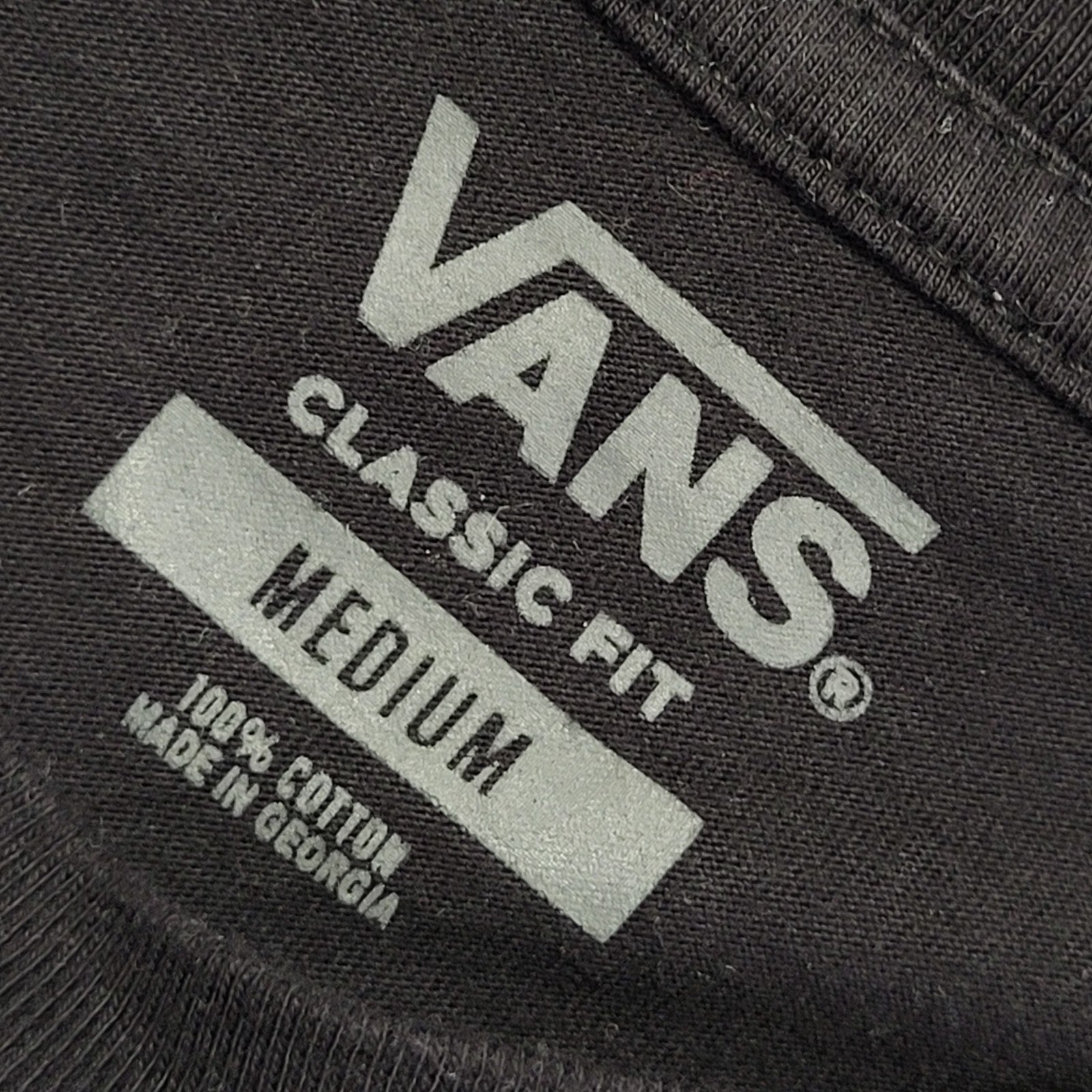 Vans Vintage Y2k Black Classic Fit T-Shirt Uk Men's Size M